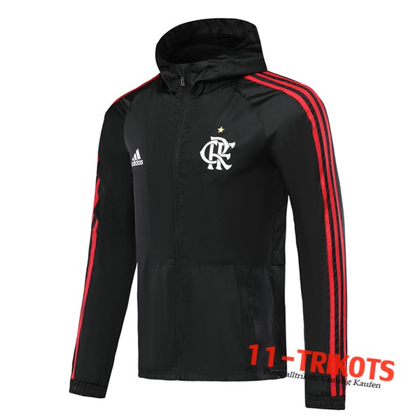 Chaqueta Futbol Rompevientos Flamengo Negro 2019/2020