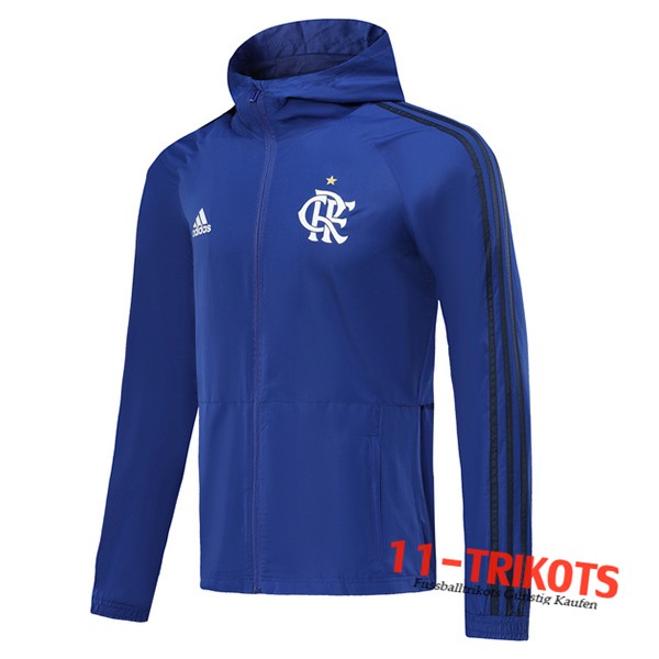 Chaqueta Futbol Rompevientos Flamengo Azul 2019/2020