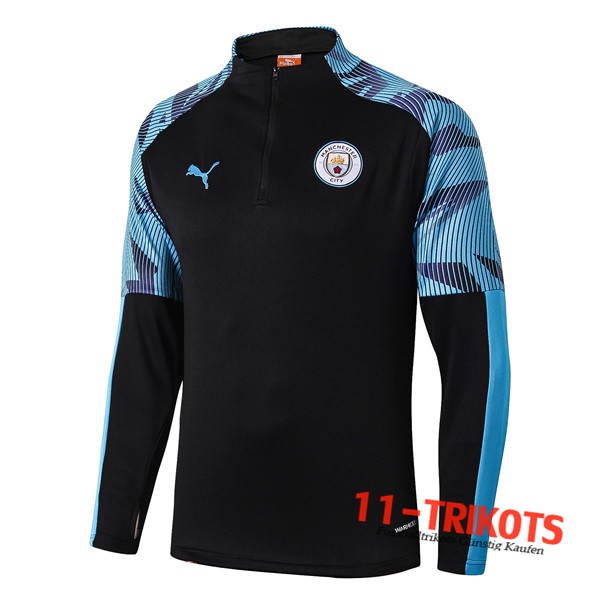 Sudadera de entrenamiento Manchester City Negro/Azul 2019/2020