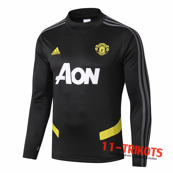 Sudadera de entrenamiento Manchester United Negro/Amarillo 2019/2020