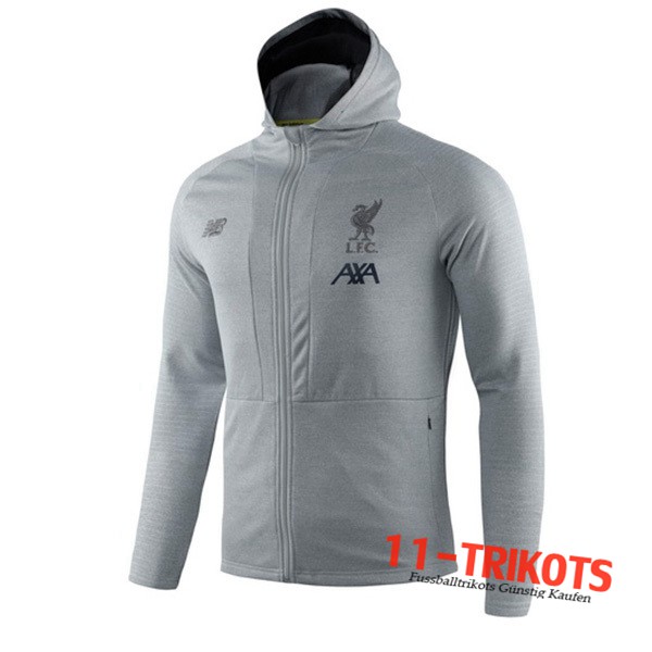 Sudadera Con Capucha FC Liverpool Gris 2019/2020