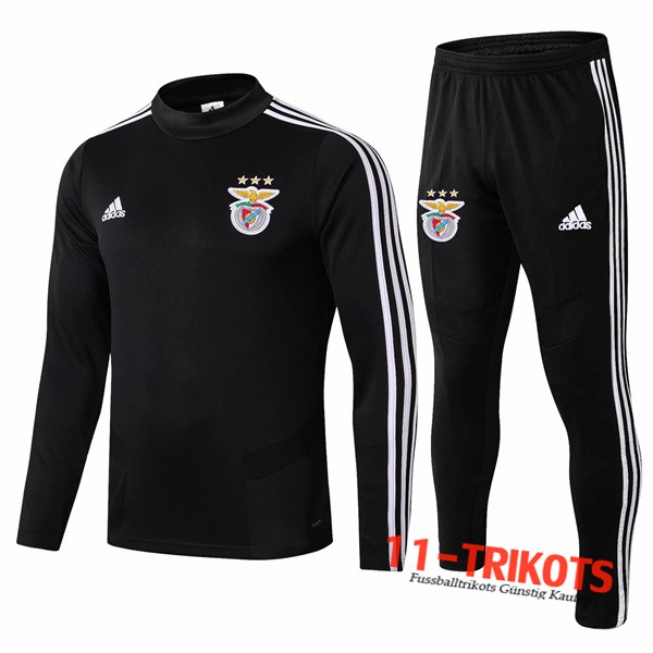 Neuestes Fussball Benfica Trainingsanzug Schwarz 2019 2020 | 11-trikots