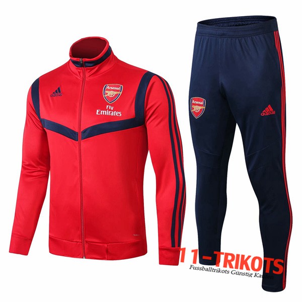 Neuestes Fussball Arsenal Trainingsanzug (Jacke) Rot 2019 2020 | 11-trikots