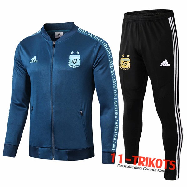 Neuestes Fussball Argentinien Trainingsanzug (Jacke) Cyan 2019 2020 | 11-trikots