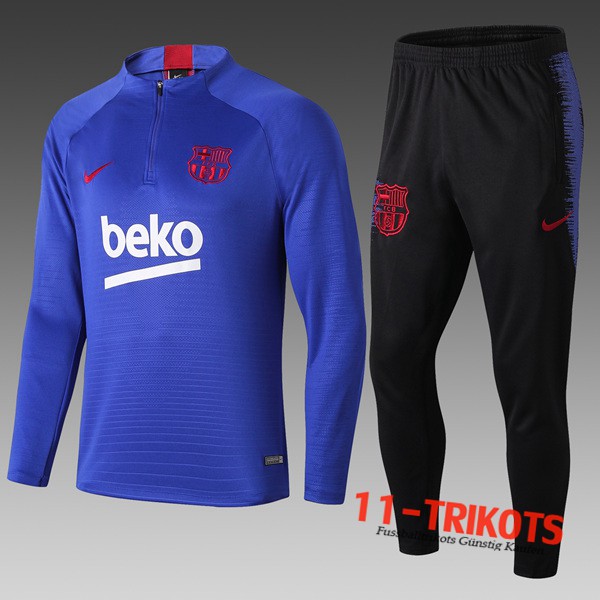 Neuestes Fussball FC Barcelona Kinder Trainingsanzug Beko Blau 2019 2020 | 11-trikots