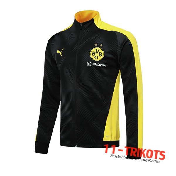 Neuestes Fussball Dortmund BVB Trainingsjacke Schwarz Gelb 2019 2020 | 11-trikots