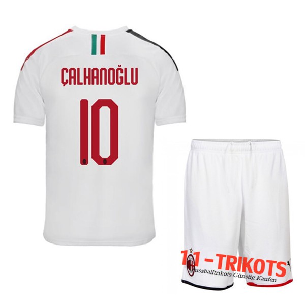 Neuestes Fussball Milan AC (CALHANOGLU 10) Kinder Auswärtstrikot 2019 2020 | 11-trikots