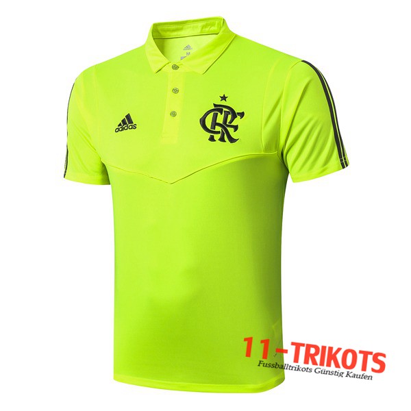 Neuestes Fussball Flamengo Poloshirt Grün 2019 2020 | 11-trikots