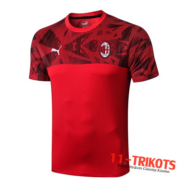 Neuestes Fussball Milan AC Trainingstrikot Rot 2019 2020 | 11-trikots