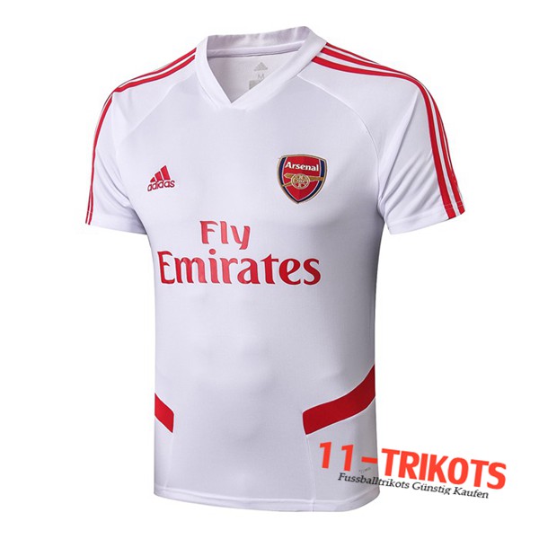 Neuestes Fussball Arsenal Trainingstrikot Weiß 2019 2020 | 11-trikots