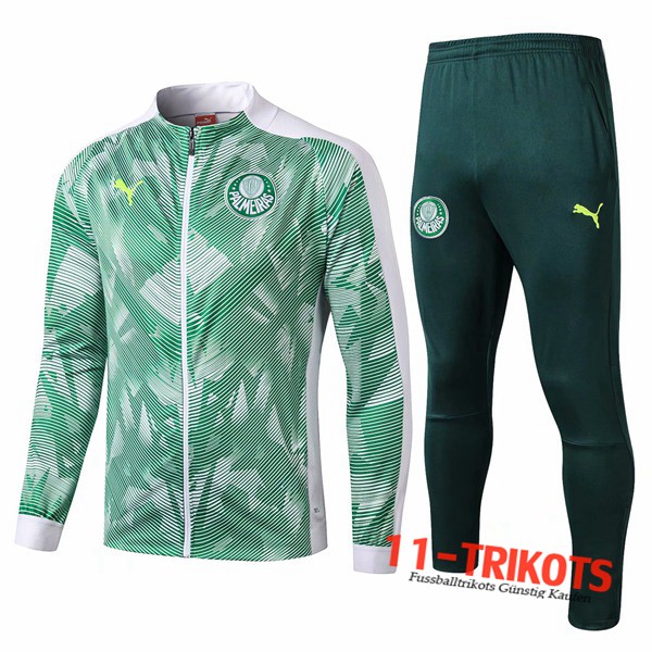 Neuestes Fussball Palmeiras Trainingsanzug (Jacke) Grün/Weiß 2019 2020 | 11-trikots