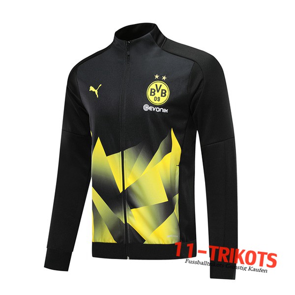 Neuestes Fussball Dortmund BVB Trainingsjacke Gelb/Schwarz 2019 2020 | 11-trikots