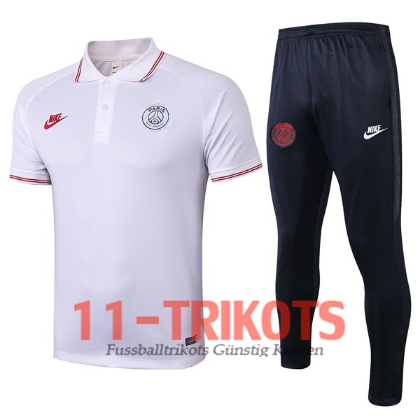 Paris PSG Poloshirt + Hose Rot 2019/2020