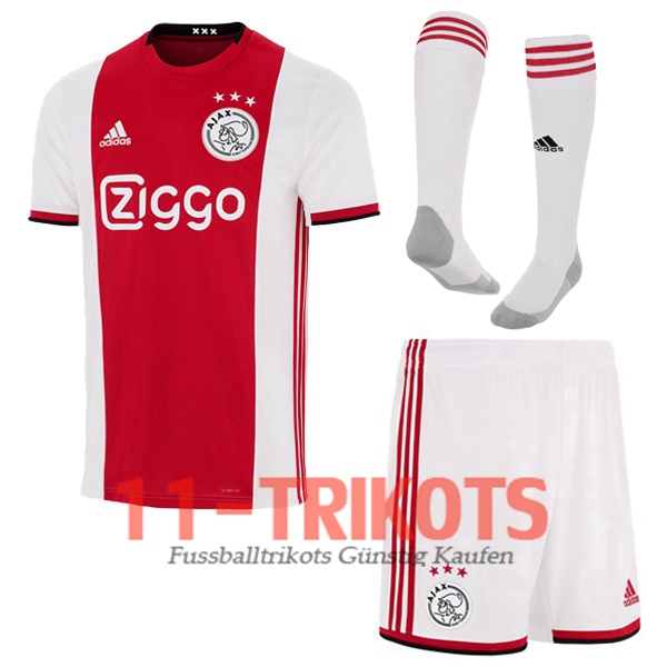 Ensemble Maillot de Foot AFC Ajax Domicile + Chaussettes 2019/2020