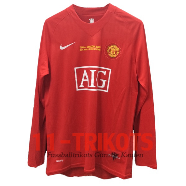 Manchester United Champion Langarm Heimtrikot 2007/2008