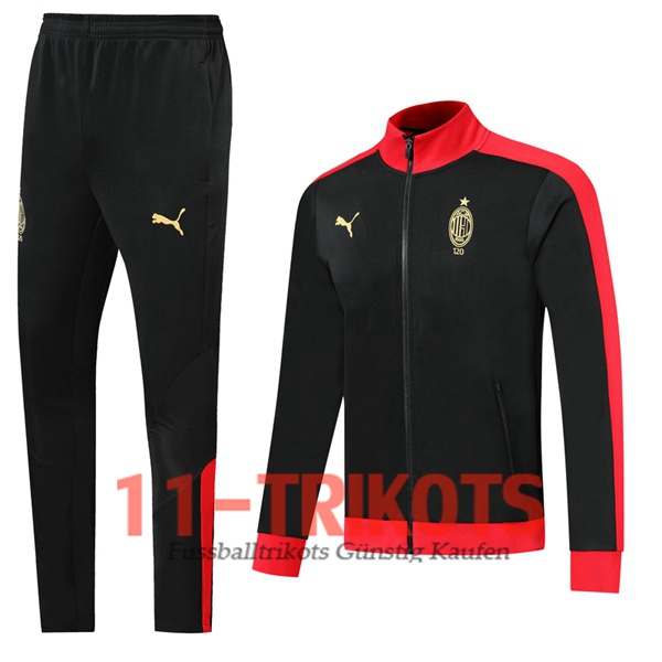 AC Milan Edition 120e Anniversaire Schwarz Trainingsanzug (Jacken) 2019/2020