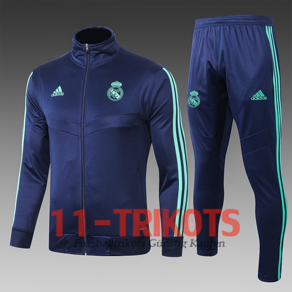 Real Madrid Kinder Trainingsanzug (Jacken) Saphirblau 2019/2020