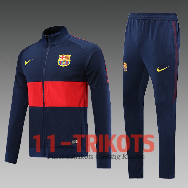 FC Barcelona Kinder Trainingsanzug (Jacken) Saphirblau Rot 2019/2020