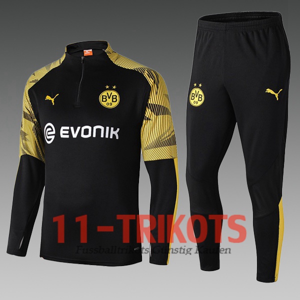 Dortmund BVB Kinder Trainingsanzug Schwarz Gelb 2019/2020