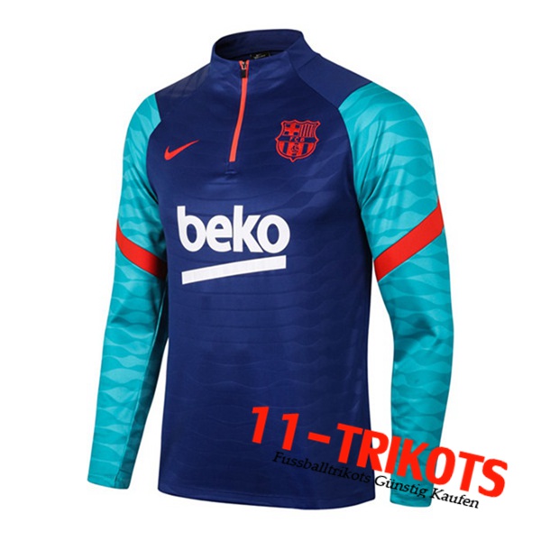 Sudadera De Entrenamiento FC Barcelona Azul Marino 2020/2021