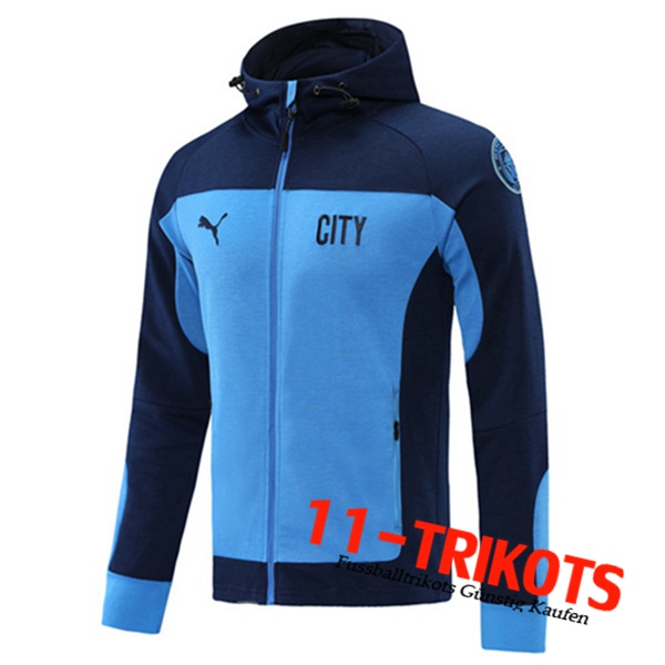 Chaqueta Con Capucha Manchester City Azul Marino 2020/2021