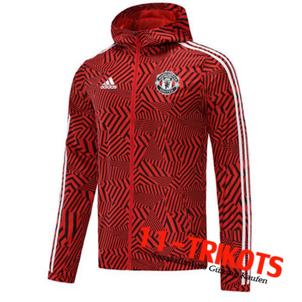 Rompevientos Chaqueta Manchester United Negro/Rojo 2020/2021