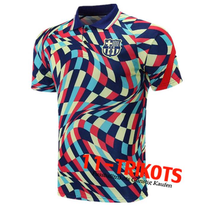 FC Barcelona Poloshirt Blau/Rot 2020/2021