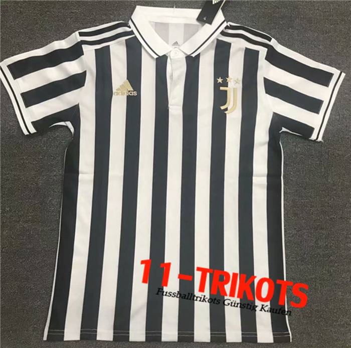 Juventus Poloshirt Weiß/Schwarz 2020/2021