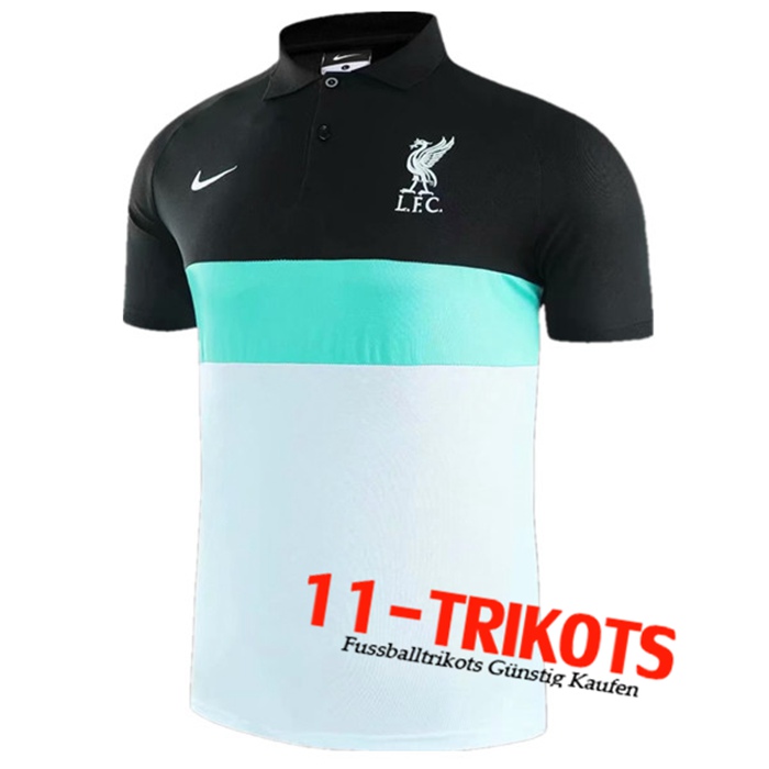 FC Liverpool Poloshirt Weiß/Schwarz 2020/2021