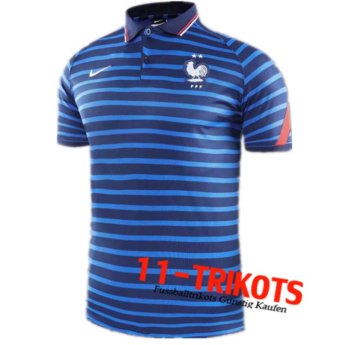 Frankreich Poloshirt Blau 2020/2021