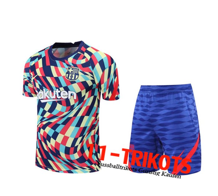 FC Barcelona Trainingstrikot + Hose Gelb/Blau/Rot 2020/2021