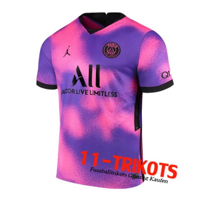 PSG Jordan Fourth Stadium Lila Trikot 2021