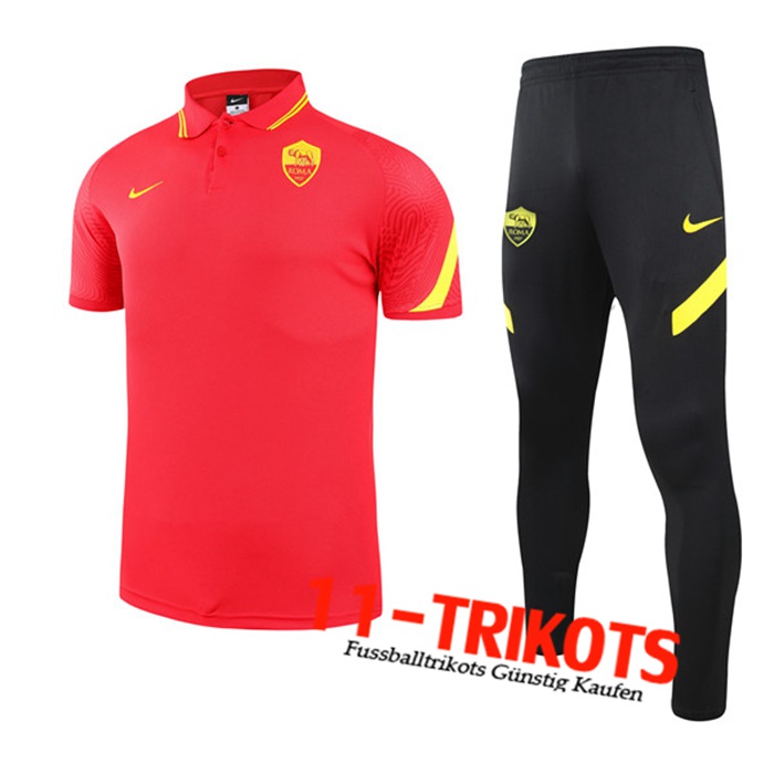 AS Roma Poloshirt + Hose Rot 2021/2022