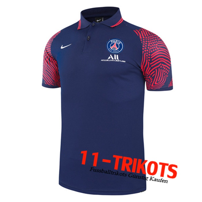 PSG Poloshirt Navy Blau 2021/2022