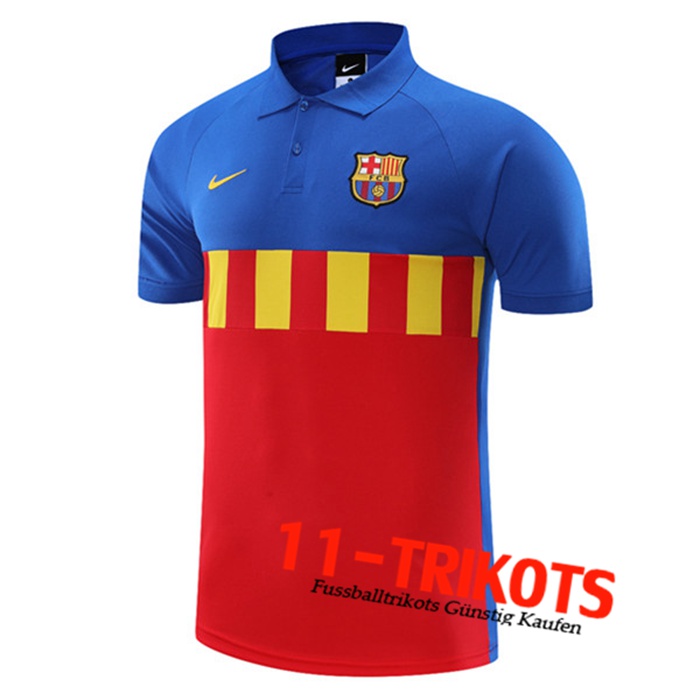 FC Barcelona Poloshirt Blau/Rot 2021/2022