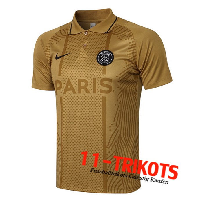 PSG Poloshirt Gelb 2021/2022