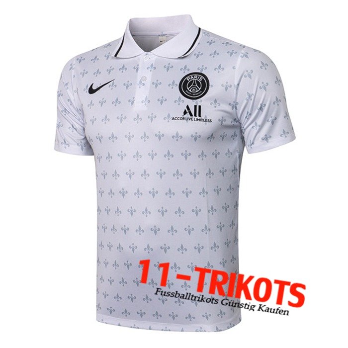 PSG Poloshirt Weiß 2021/2022