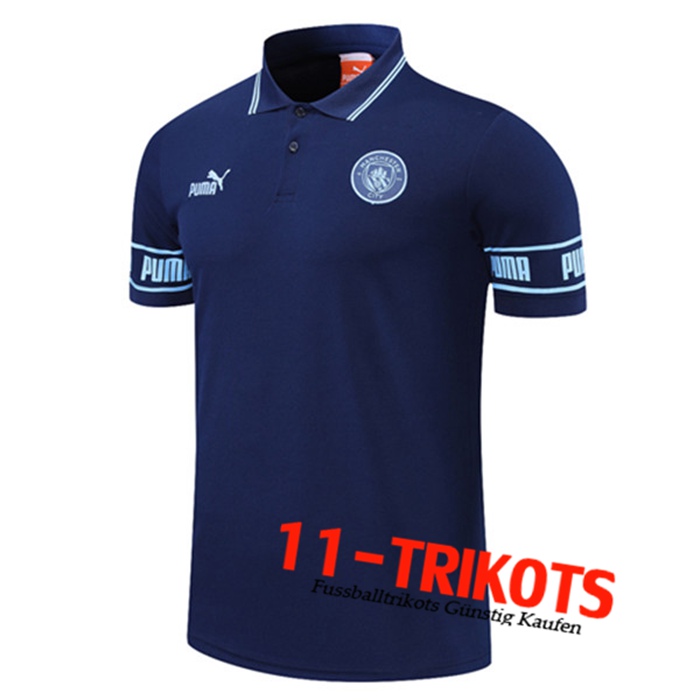 Manchester City Poloshirt Blau 2021/2022