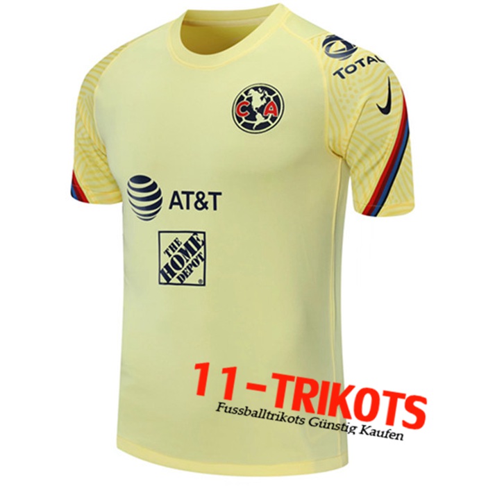 Camiseta Entrenamiento Club America Amarillo 2021/2022