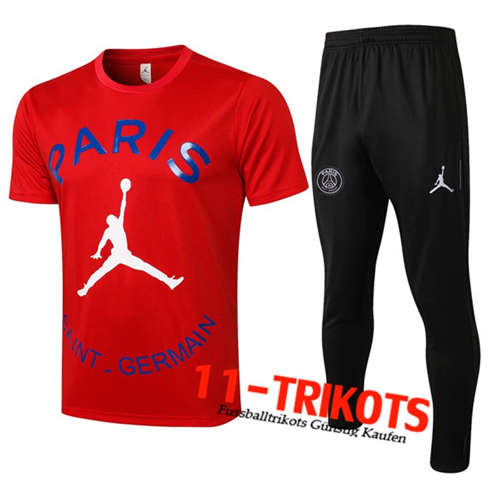 PSG Jordan Trainingstrikot + Hose Rot 2021/2022