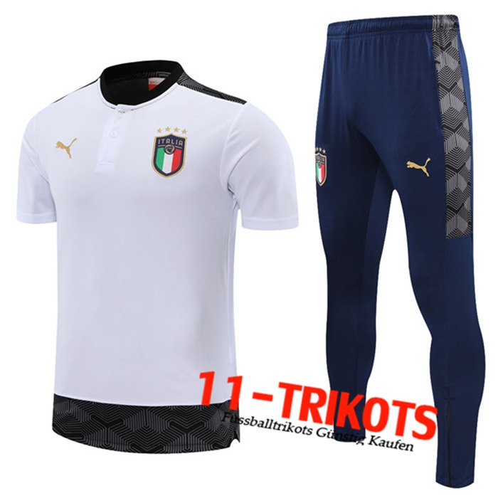 Italien Trainingstrikot + Hose Weiß 2021/2022