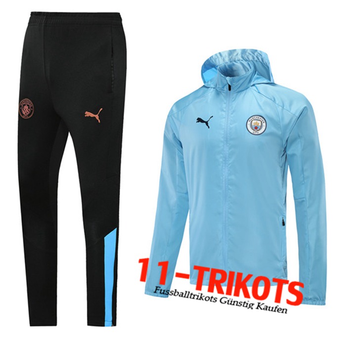 Manchester City Trainingsanzug Windbreaker Blau 2020/2021