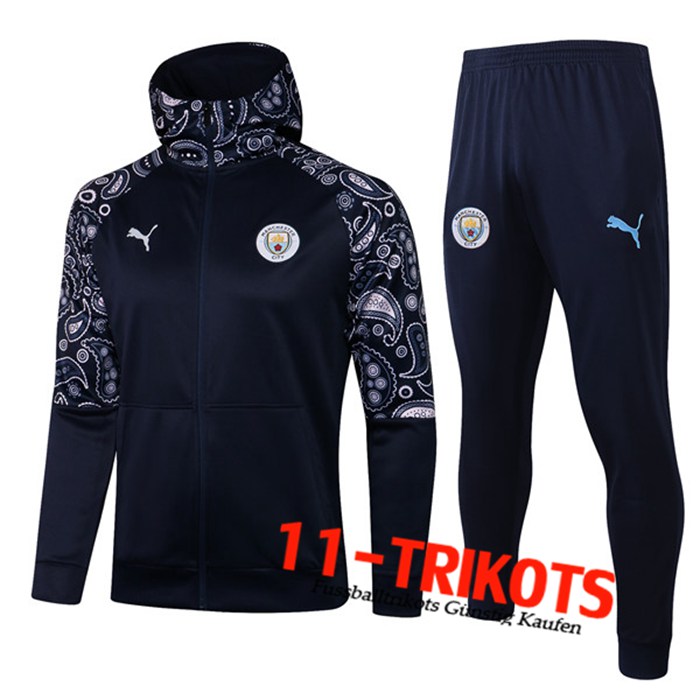 Manchester City Trainingsanzug Mit Kapuze Schwarz 2020/2021