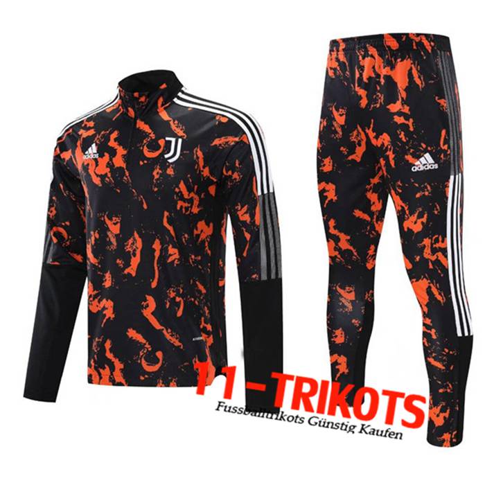 Juventus Trainingsanzug Schwarz/Orange 2020/2021