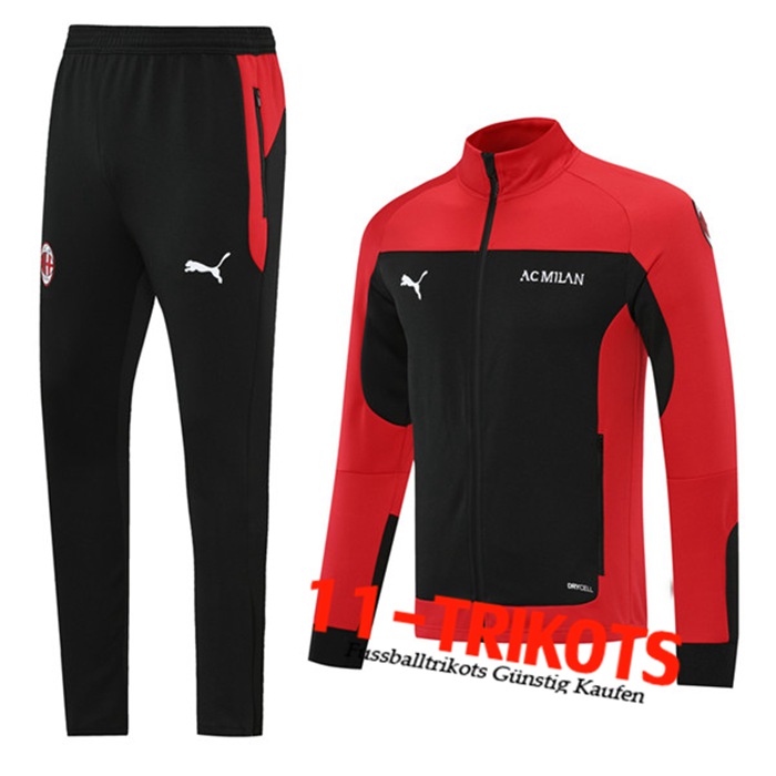 AC Milan Trainingsanzug (Jacke) Schwarz/Rot 2021/2022