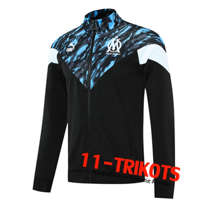 Chaquetas Futbol Marsella OM Negro/Azul 2021/2022