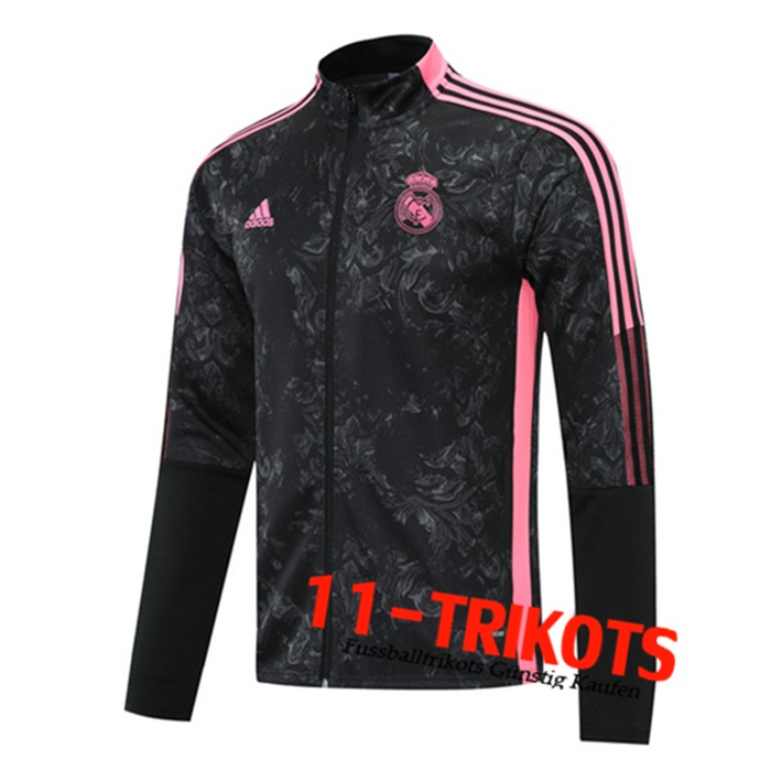 Chaquetas Futbol Real Madrid Negro/Rosa 2021/2022