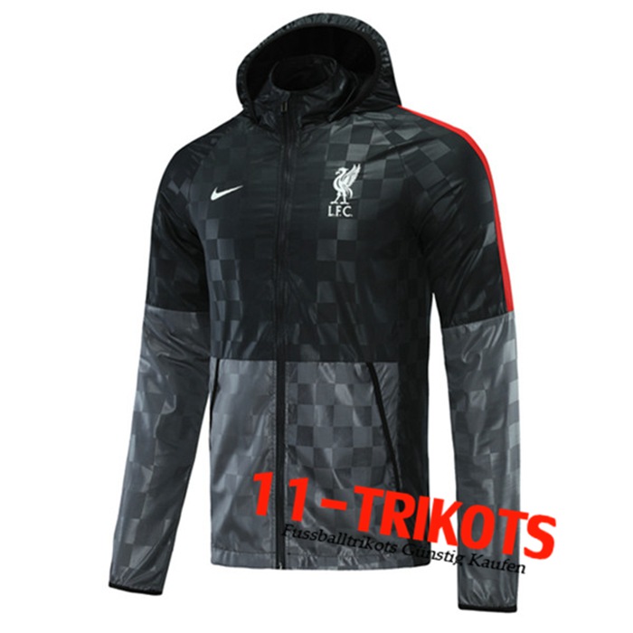 Rompevientos Chaqueta FC Liverpool Negro/Gris 2020/2021