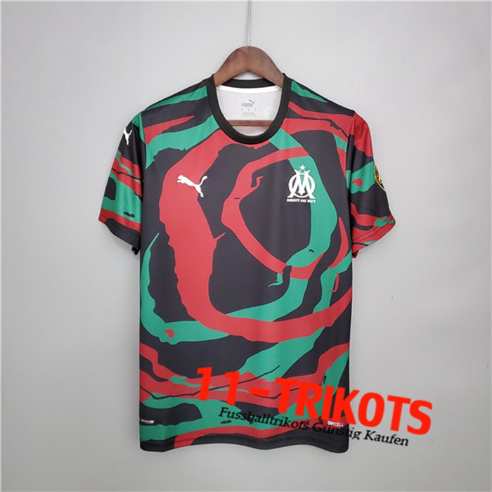 Marseille OM Trikot Africa Special Edition Rot/Schwarz/Grün 2021/2022