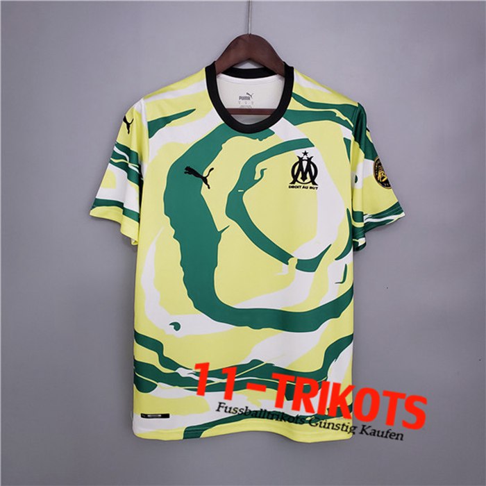 Marseille OM Trikot Africa Special Edition Weiß/Gelb/Grün 2021/2022